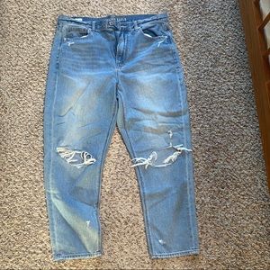 american eagle mom jeans! 14 short